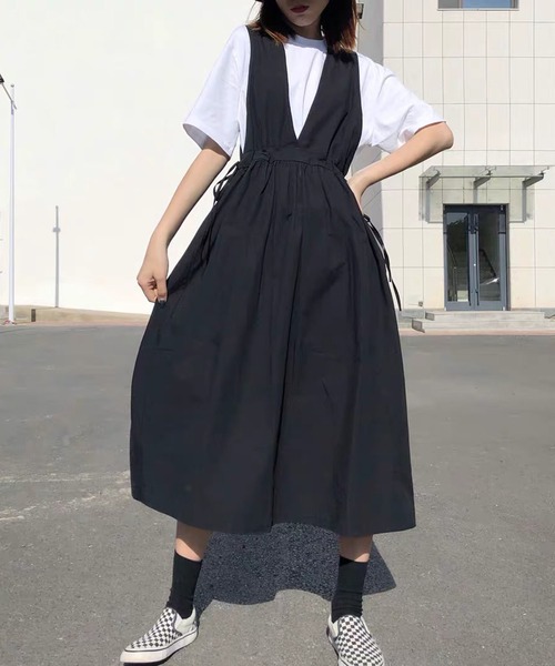 gossip!ロサンゼルス ジャンパースカート コットン カシュクール