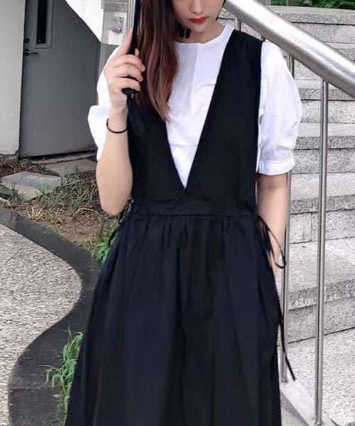gossip!ロサンゼルス ジャンパースカート コットン カシュクール