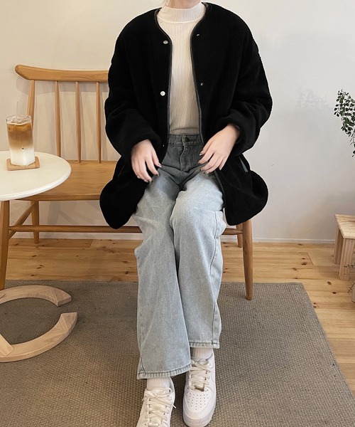 shopnikoniko（ショップにこにこ） ジャケット ノーカラージャケット