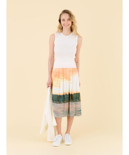 agnes b. スカート NR55 JUPE フォトフレアスカート : ZOZOTOWN