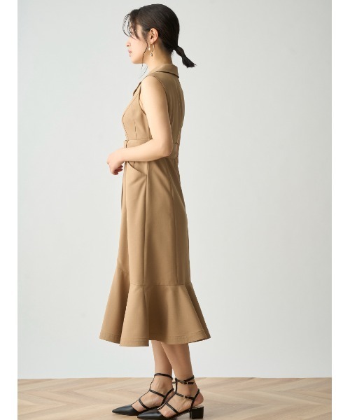 ワンピース 太ベルト付きワンピース 