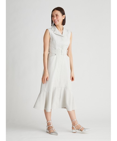 ワンピース 太ベルト付きワンピース 