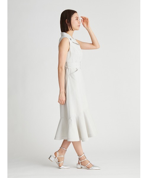 ワンピース 太ベルト付きワンピース 