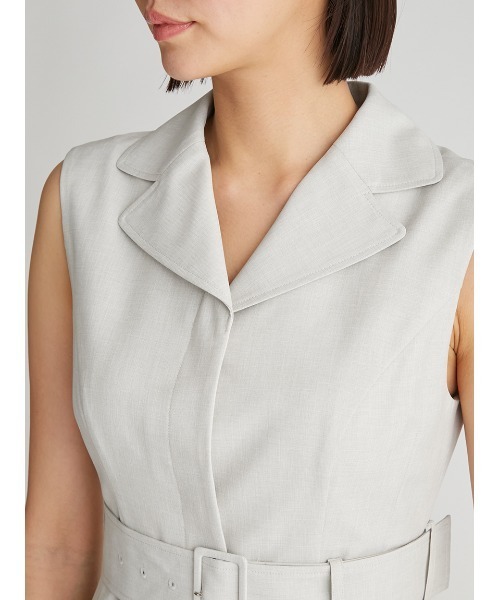 ワンピース 太ベルト付きワンピース 