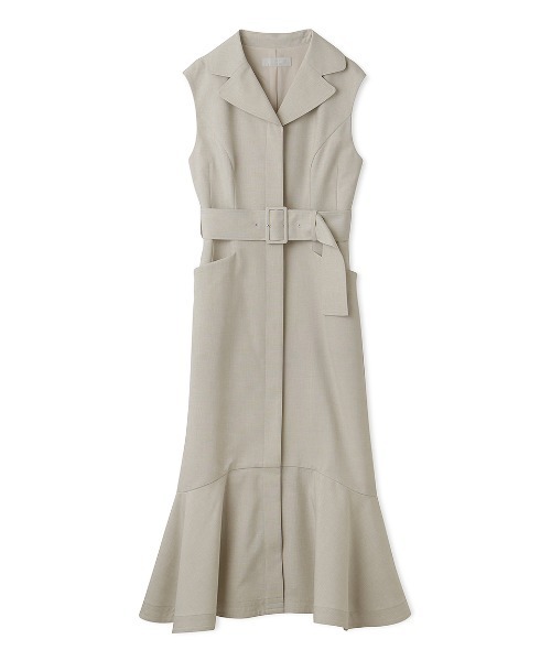 ワンピース 太ベルト付きワンピース 