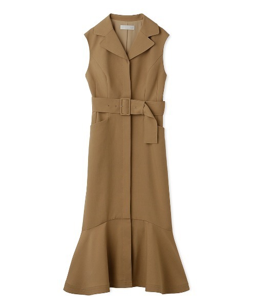 ワンピース 太ベルト付きワンピース 