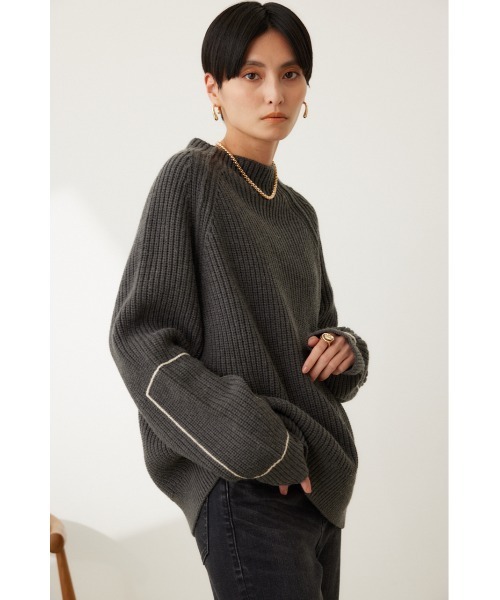 ▼未使用級✨ドゥロワー コットンニット 9G 金ボタン スナップ プルオーバー Oggi3月号掲載/洗える】コットンギマ クロップド ドルマン ニット / 23