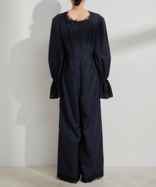 VIS（ビス） オールインワン 「VIS DRESS」ピンストライプレース 