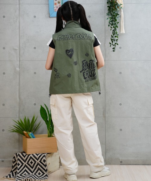 ベスト ジレ 「ムラサキスポーツ限定」SANTACRUZ/サンタクルーズ ベストジャケット 薄手 502241231 レディース SANTA CRUZ ベスト ジレ 「ムラサキスポーツ限定」SANTACRUZ
