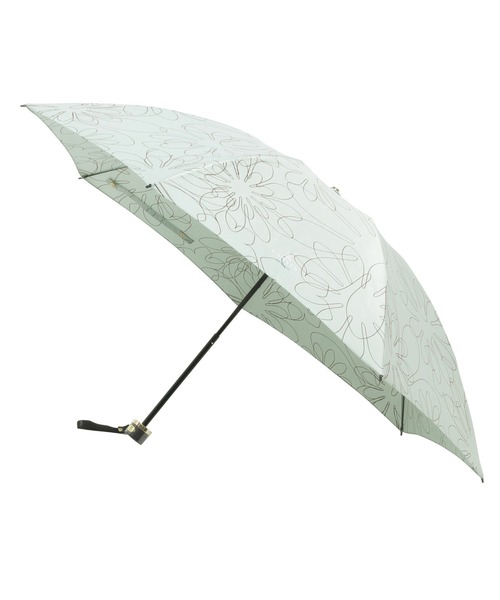 LANVIN en Bleu 折りたたみ傘 折り畳み 軽量 雨傘 簡単開閉 ライン