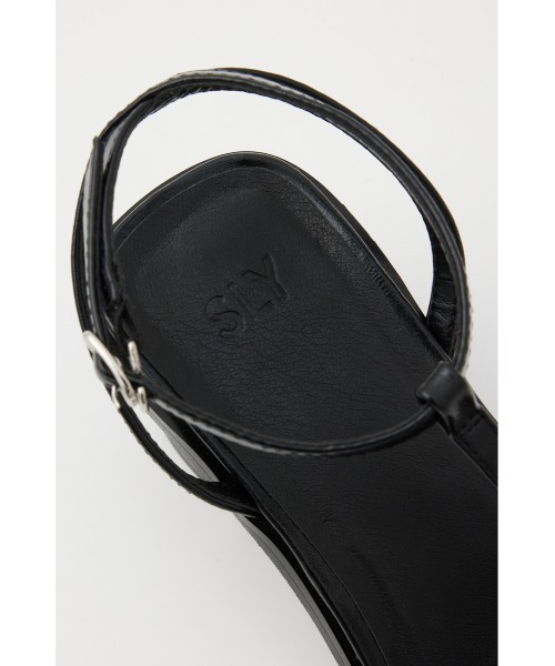 SLY 「SLY」 ヒールサンダル LARGE シルバー レディース