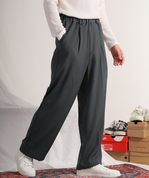 Pants ワイド パンツ スラックス メンズ レディース　Lサイズ9 楽天市場】【7/20(日)23:59迄クーポンで10％OFF】ワイドパンツ