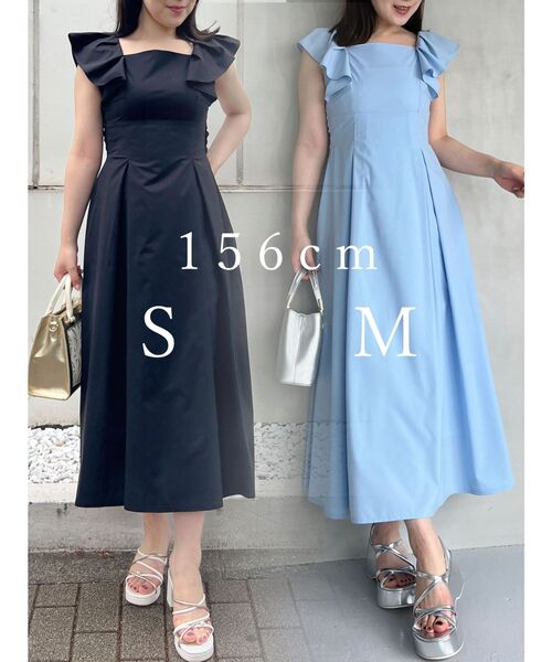 MERCURYDUO ワンピース MERCURYDUO ワンピース サイドレースアップニットワンピース