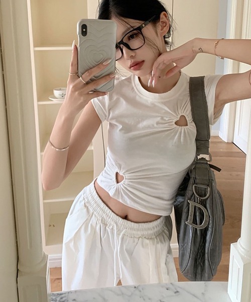 GLAMOROUS JANE（グラマラスジェーン） tシャツ 半袖 ハートカット