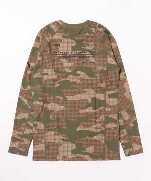 RVCA 迷彩ラッシュガードとショートパンツセット