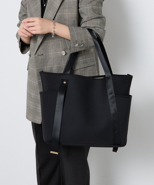 【美品】PAPILLONNER WETダブルポケットトート バッグ PAPILLONNER（パピヨネ） トートバッグ PAPILLONNER/WETダブルポケット