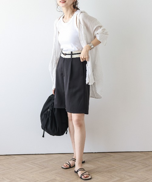 La-gemme（ラジェム） パンツ マーベルトデザインショートパンツ