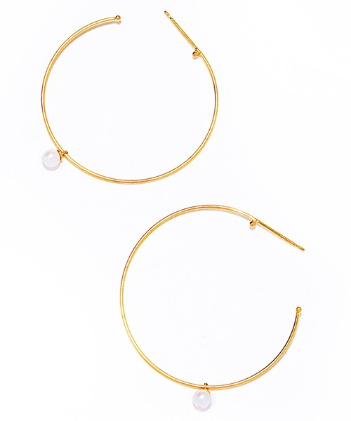 les bonbon ピアス 「les bonbon」hoop pearl pierce/フープ