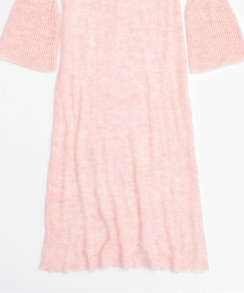 MAISON SPECIAL ワンピース Sheer Knit Polo Shirt Maxidresses/シアー  