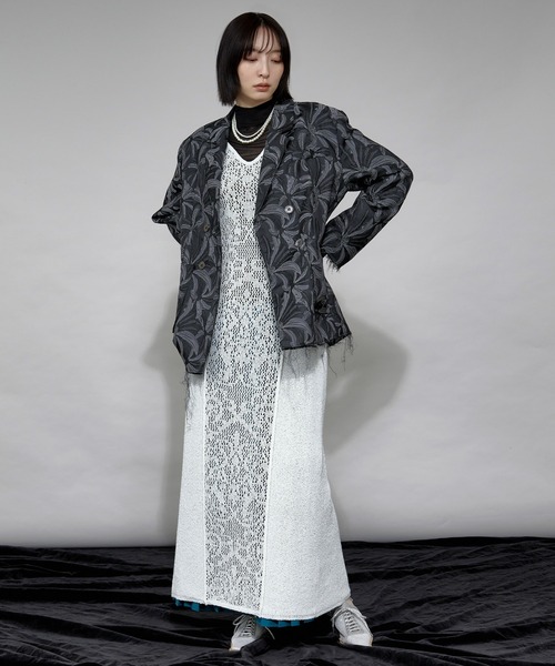 Ezick ワンピース Tiny spangle シアーニットドレス : ZOZOTOWN