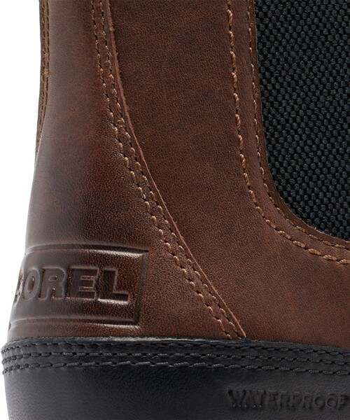 【美品】SOREL スラブタン 62 チェルシー 防水 スラブタウン62 チェルシーウォータープルーフ(25 Canoe Black