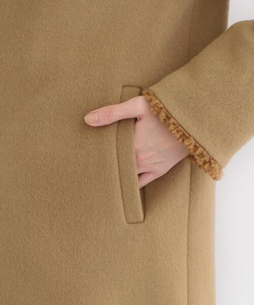 INDIVI ステンカラーコート コート 「トレンド」カーリーフェイク