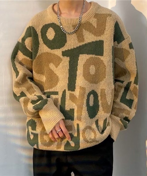 FreeZone セーター ニット 2color ニットトップス 男女兼用