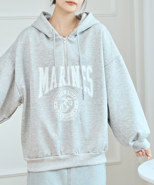 Lace Ladies（レースレディース） パーカー カレッジロゴ オーバー