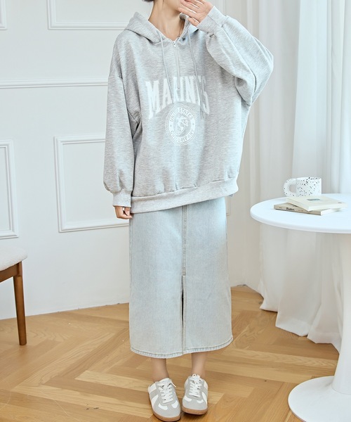 Lace Ladies（レースレディース） パーカー カレッジロゴ オーバー