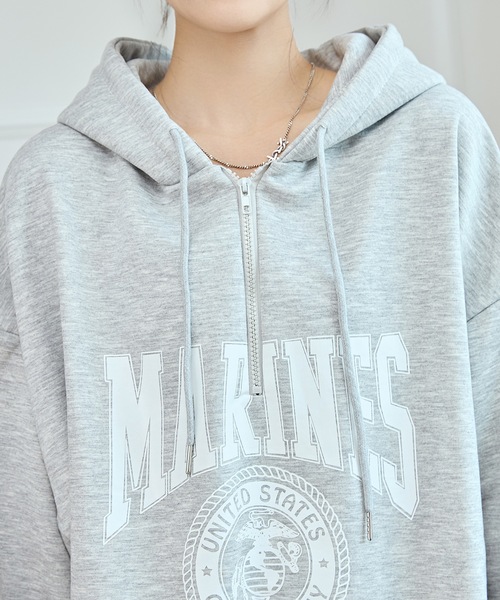 Lace Ladies（レースレディース） パーカー カレッジロゴ オーバー