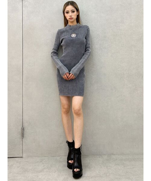 GYDA ワンピース SymmetryGYDA MOLD ブリーチニットワンピース