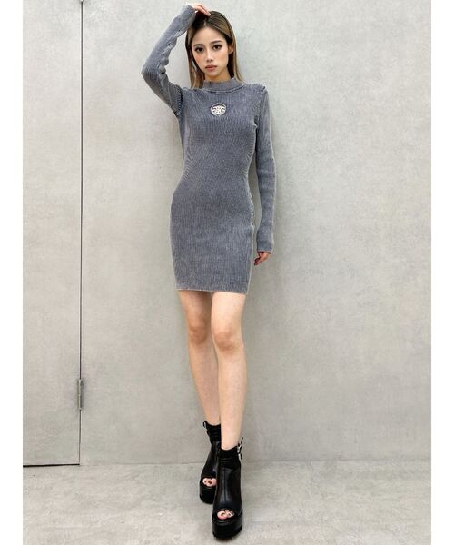 GYDA ワンピース SymmetryGYDA MOLD ブリーチニットワンピース