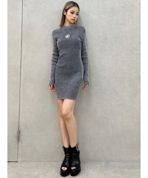 GYDA ワンピース SymmetryGYDA MOLD ブリーチニットワンピース