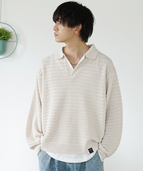 MinoriTY セーター ニット 「MinoriTY」袖バルーン7Gスキッパー