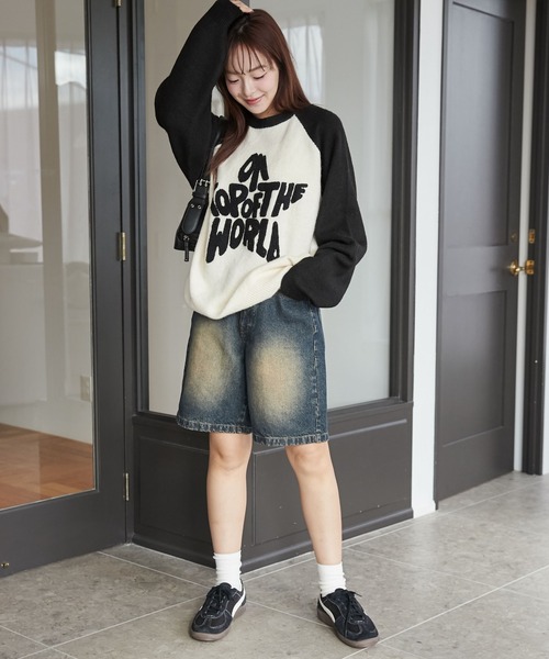 WEGO（ウィゴー） ハーフパンツ ワイドパンツ ジーンズ デニム デニム