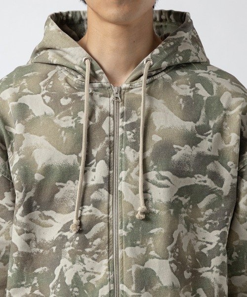 canne bollente カモフラージュパーカー S Carne Bollente パーカー 別注 Camo ZIP HOODY メンズ