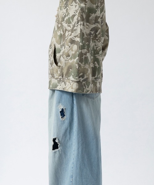 Carne Bollente パーカー 別注 Camo ZIP HOODY メンズ