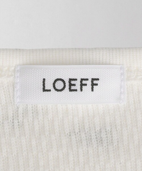 tシャツ 「LOEFF」ブルーベリー サーマル ヘンリーネック カットソー レディース LOEFF＞ブルーベリー サーマル ヘンリーネック カットソー