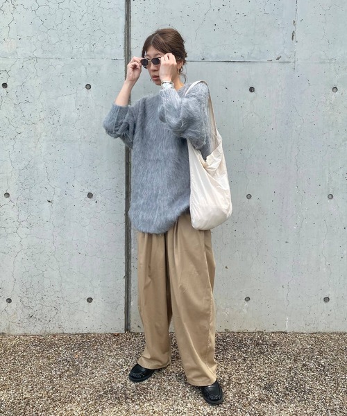 I-SOOK（アイスー） ワイドパンツ チノパン コットンワイドワーク