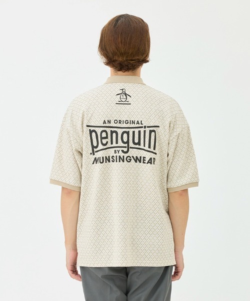 Munsingwear×Clubhaus ホワイトポロシャツ XL Penguin by Munsingwear 【CLUBHAUS別注】60' S RAGLAN SLEEVE