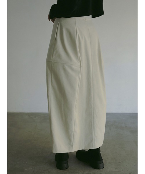 500Autumnstyling/ 新品未使用 コクーンスカート　白 HER. スカート コクーンスカート : ZOZOTOWN Yahoo!店 - 通販