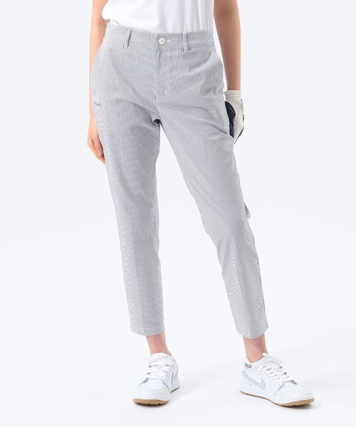 BEAMS GOLF ビームスゴルフ ウールストレッチパンツ ロゴ　グレー BEAMS GOLF（ビームス ゴルフ） パンツ ORANGE LABEL / クールマックス