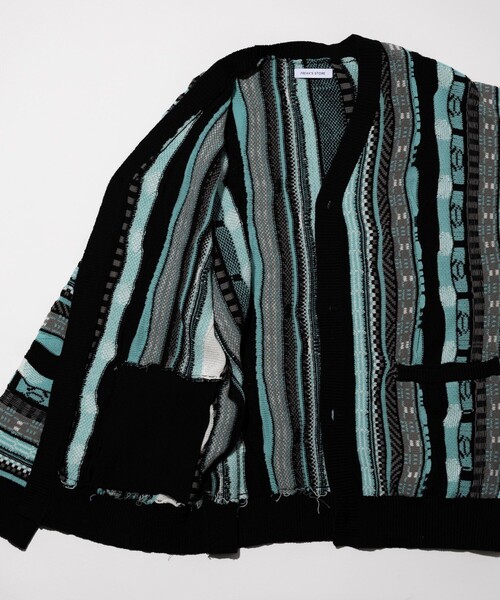 【美品】Old COOGI ニットカーディガン S クージー クレイジーニット FREAK'S STORE カーディガン ビックシルエット クージーニット