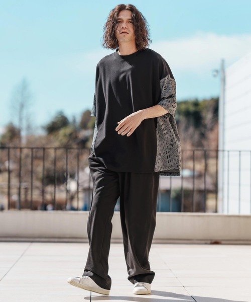 (古着)　スラックス　ブラウン　ワイドスラックス　ワイドパンツ　cityboy シティボーイダメージワイドスラックス (2 color) - 2PLAN | 60