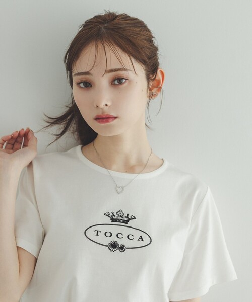 tシャツ HALLMARK FLOCKY LOGO TEE Tシャツ レディース
