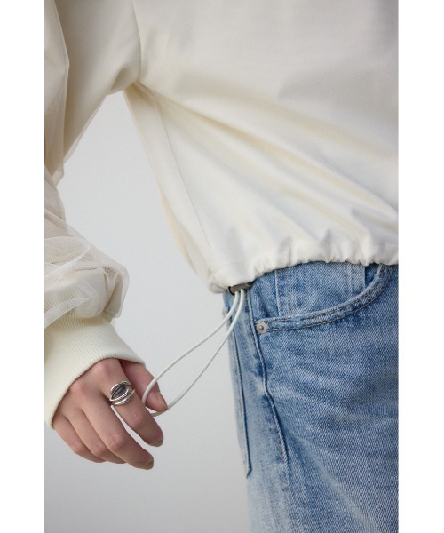 AZUL BY MOUSSY ブルゾン アウター チュールドッキングブルゾン