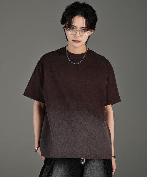 tシャツ vintage design gradation relax fit T shirt / ヴィンテージデザイングラデーションリラックスフィッ | ADRER | 03