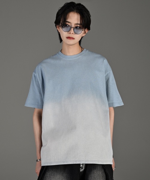 tシャツ vintage design gradation relax fit T shirt / ヴィンテージデザイングラデーションリラックスフィッ | ADRER | 04