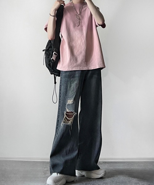 tシャツ vintage design gradation relax fit T shirt / ヴィンテージデザイングラデーションリラックスフィッ | ADRER | 20