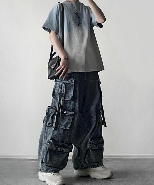 tシャツ vintage design gradation relax fit T shirt / ヴィンテージデザイングラデーションリラックスフィッ | ADRER | 14